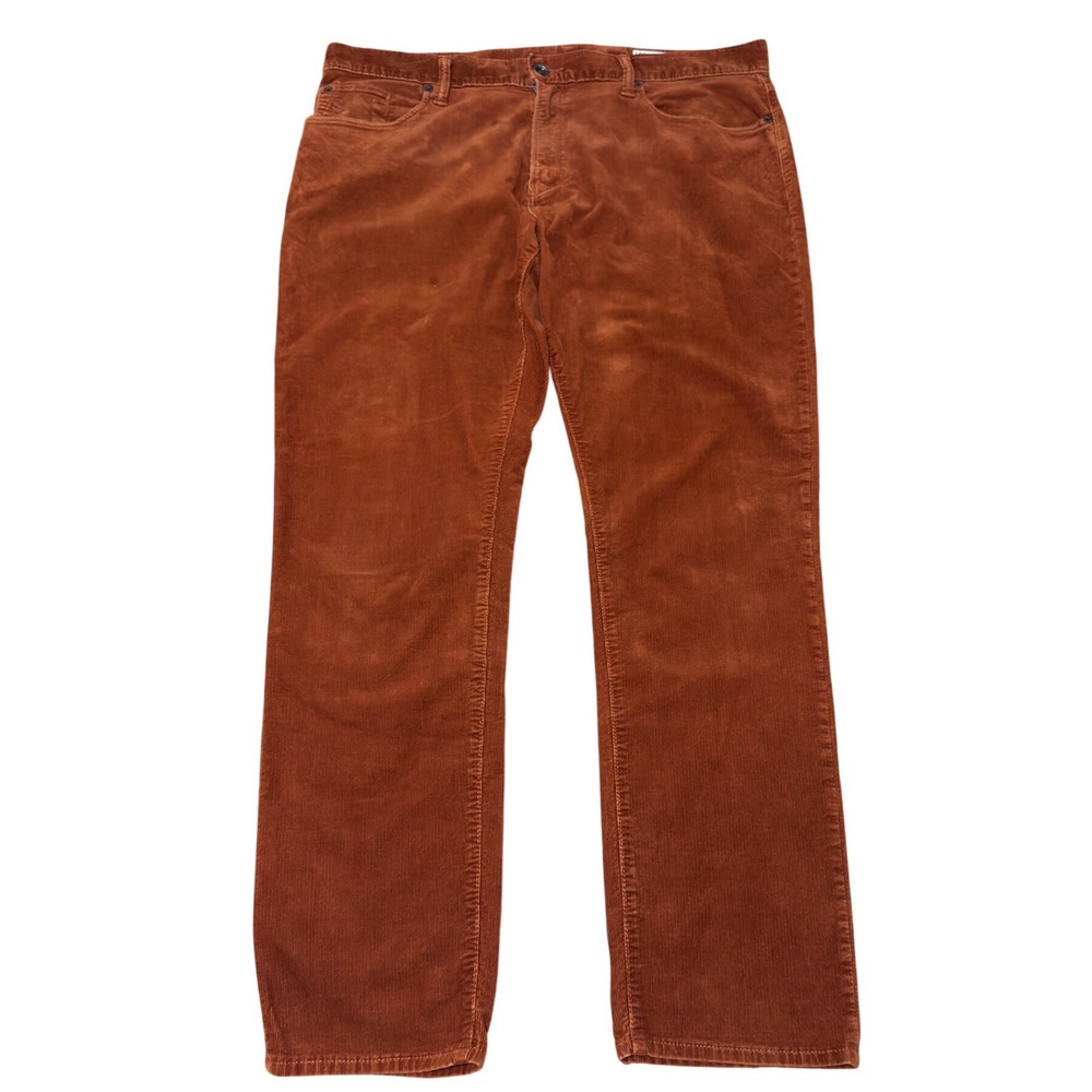 Todd Snyder Men 36x32 Corduroy Pants Burnt Orange Straight Leg 5-Pocket SKU44